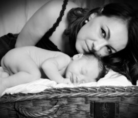 Santina Baby Bild mit Mama